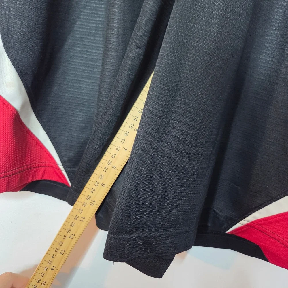 Nike Basketball Shorts Mens XL Black Red White Mesh Athletic Activewear Pockets
